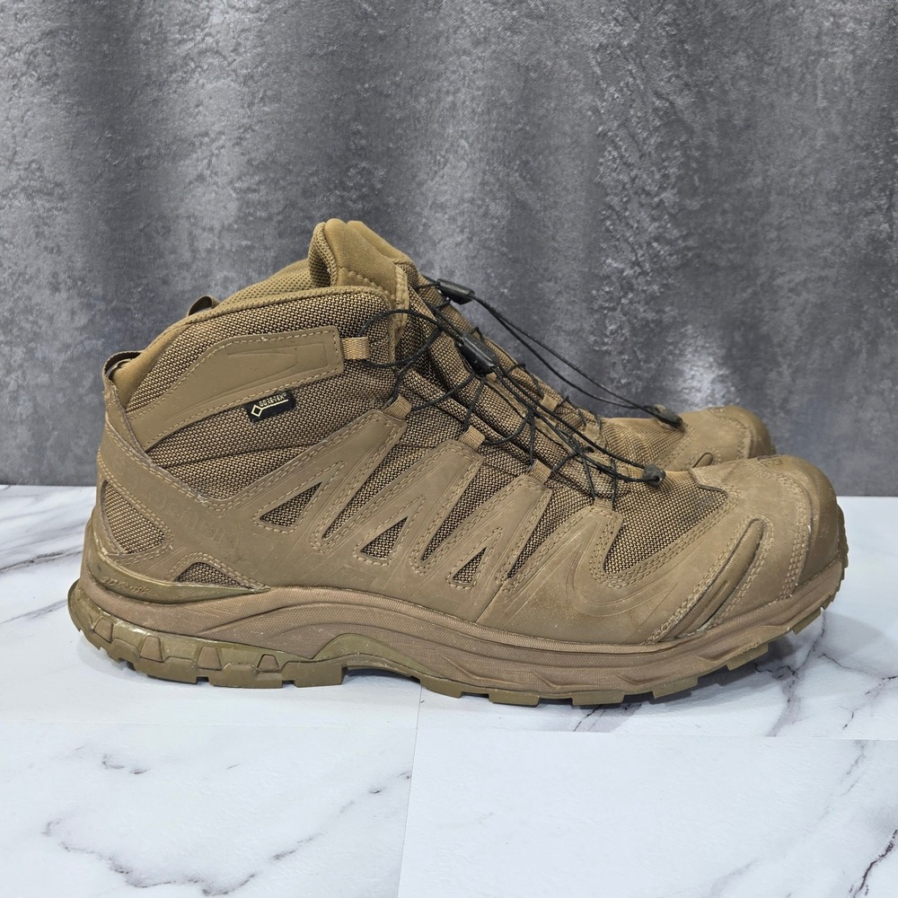 Salomon XA Forces Mid GTX Gore-Tex Tactical Boots Mens 15 Coyote Brown 401382